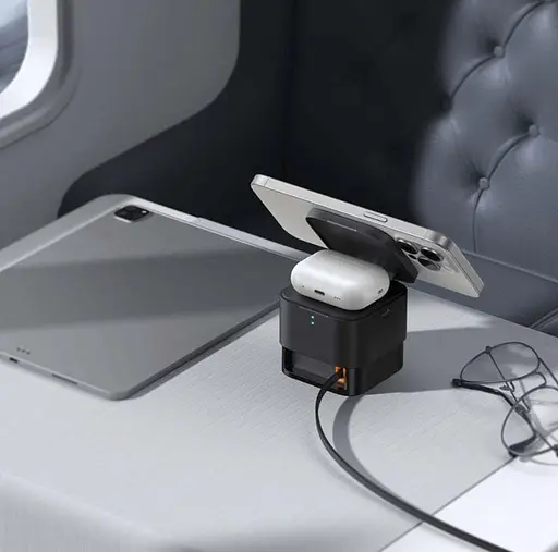 Бездротовий зарядний пристрій Baseus MagPro 2-in-1 Magnetic Wireless Charger 25 W - фото 7