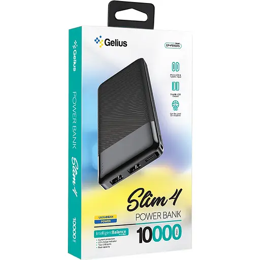 Дополнительная батарея Gelius Power Bank Slim 4 10000 мАч - фото 4