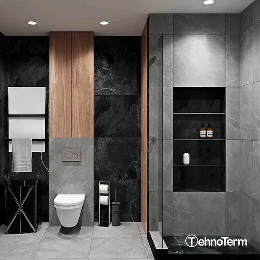 Рушникосушарка TehnoTerm STT-250dt з терморегулятором біла до 7 м², сушарка для рушників на 250 Вт - фото 13