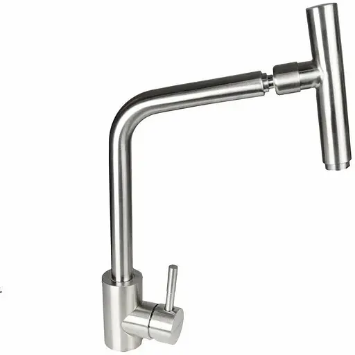 Змішувач для кухні Germece 3076 нержавіюча сталь - фото 1