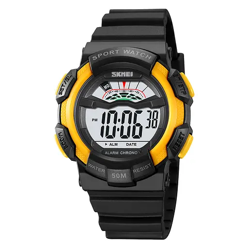 Наручний годинник чоловічий 2153BKYL Black-Yellow Skmei acs0030230 - фото 1