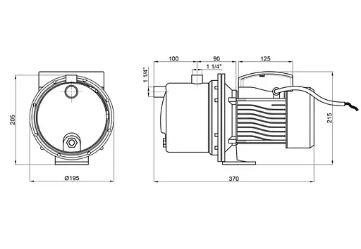 Насос самовсасывающий центробежный Thermo Alliance D-JDTm-125 - фото 4