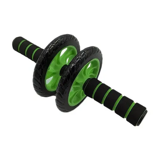 Ролик для пресса двойной FitGo зеленый NE-F-003