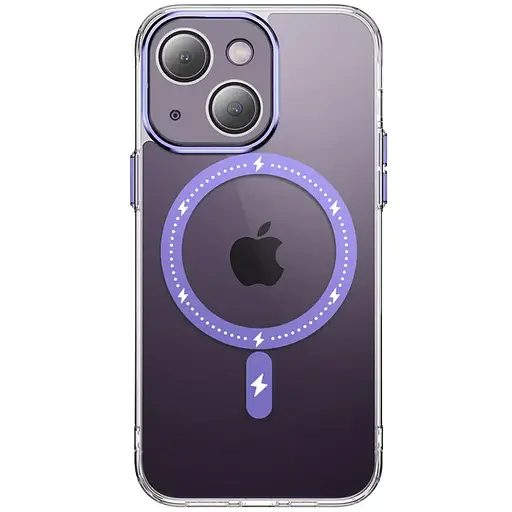Чохол Epik TPU+PC Colorful with MagSafe для Apple iPhone 14, 6.1 Purple