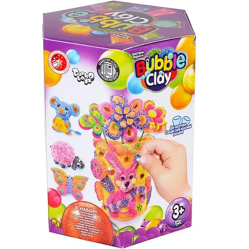Набір творчості Bubble Clay Ваза, укр/рос, Danko Toys