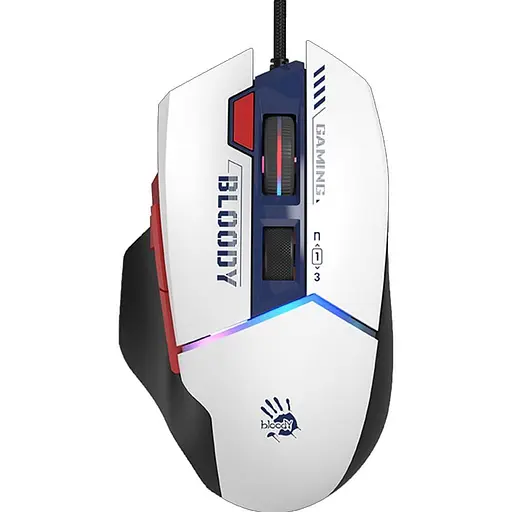 Миша Bloody W95 Ultra White Black (W95 Ultra (Sports Navy)) - фото 1