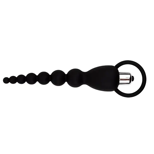 Анальний ланцюжок Black Mont Elite Power Beads 19.5 см (чорний) - фото 2