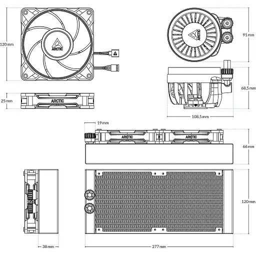Система водяного охолодження Arctic Liquid Freezer III Pro 240 (ACFRE00178A) [143367] - фото 7
