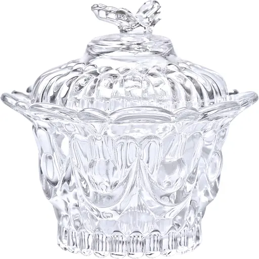 Конфета с крышкой Yiwu Helios из хрустального стекла 11 см HP-4-113 - фото 1