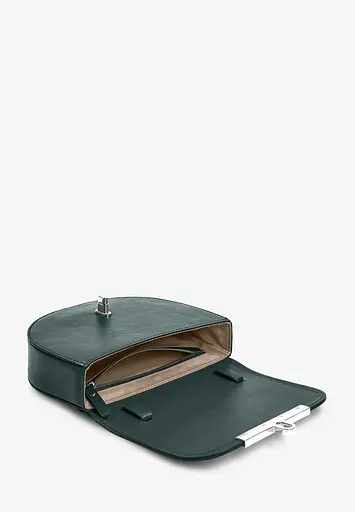 Жіноча шкіряна сумка поясна-кроссбоді Bridget зелений - фото 8