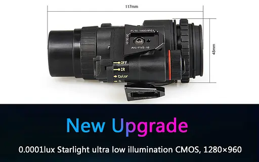 Прибор ночного видения Монокуляр PVS-18 на шлем с креплением FMA L4G24 - фото 5