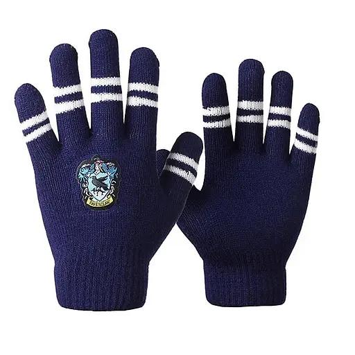 Перчатки Гарри Поттер Рейвенкло с полосками цвета факультета (HP 6.145.516) - фото 1
