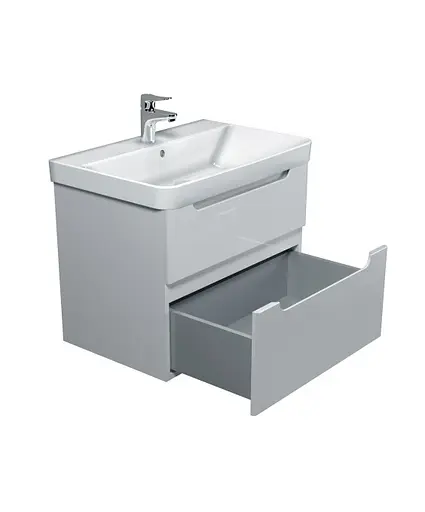 Тумба Мойдодир Malaga 70-A Білий з умивальником Vivace 70 Білий - фото 3