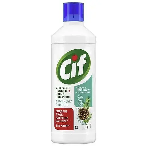 Чистящее средство для пола и стен Cif Альпийская свежесть 1.1 л - фото 1
