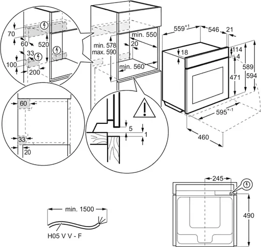 Духова шафа Electrolux EOF5H40BX - фото 11