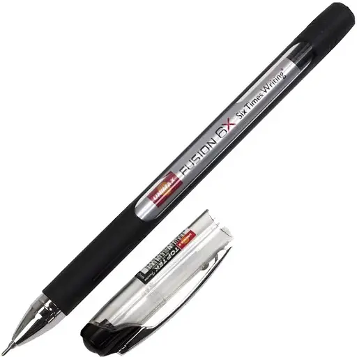 Ручка кулькова 0,7 мм 10 км UX-10 000-01 Unimax Top Tek Fusion чорна (644216952502) - фото 2