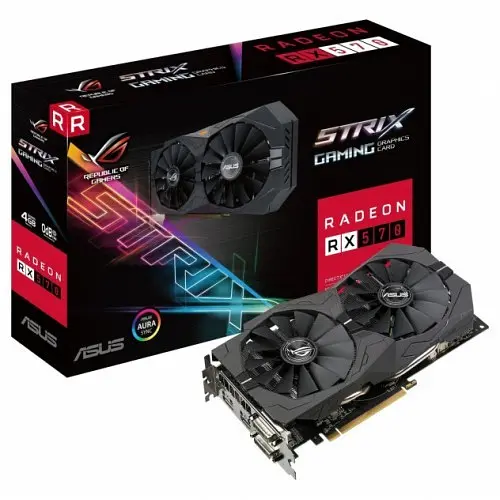 Видеокарта ASUS AMD Radeon RX 570 4Gb Strix (ROG-STRIX-RX570-4G-GAMING) (GDDR5, 256 bit, PCI-E 3.0 x16) Б/у - фото 3