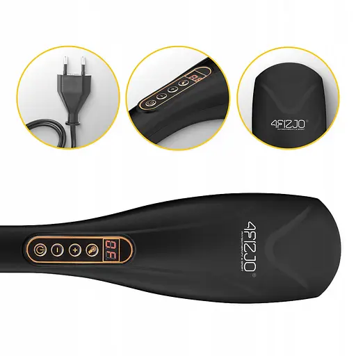 Ручний вібраційний масажер для тіла 4FIZJO Long Stick 7 в 1 4FJ0556 Black (P-5907739319142) - фото 2