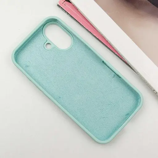 Чехол Epik Silicone Case Full Protective AA для Apple iPhone 16 Plus 6.7 Бирюзовый/Turquoise - фото 3