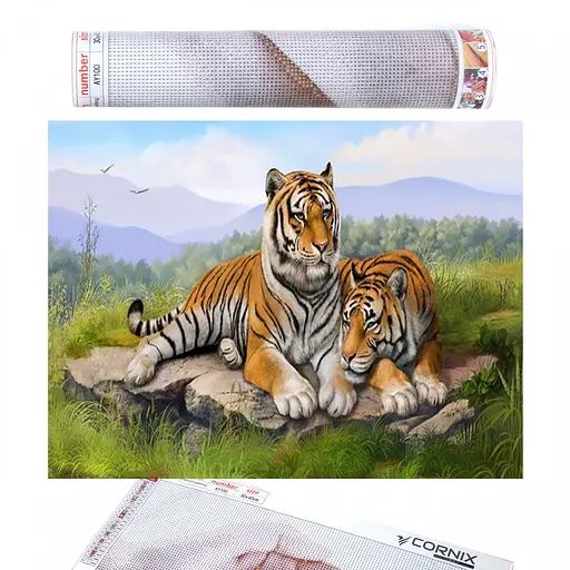 Набір алмазної мозаїки (вишивки) Cornix Art 40 x 30 см AY44 - фото 1