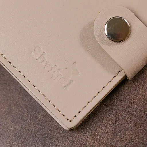 Классическое кожаное портмоне Shvigel 9х10х1 см acs0029707 - фото 8