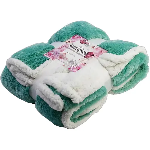 Плед двосторонній Werk зі штучною овчиною та штучним хутром 125х150 см в асортименті (130337) - фото 3