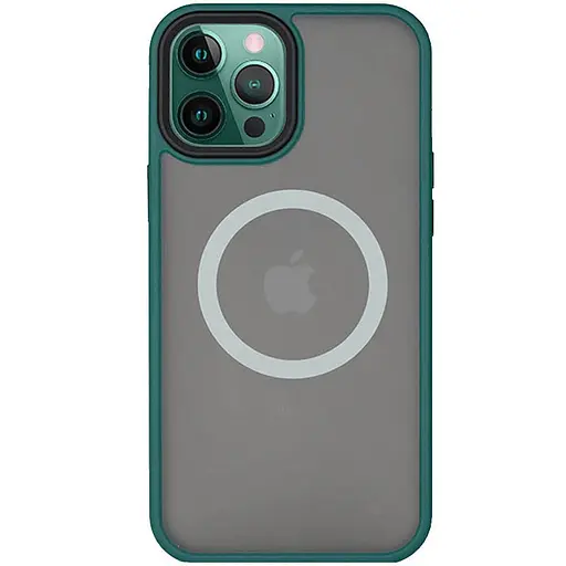 Чохол Epik TPU+PC Metal Buttons with MagSafe для Apple iPhone 13 Pro Max 6.7 Зелений