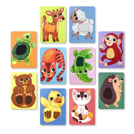 Набір карток з тактильними елементами "Малюки тварин" DoDo Toys 301230 - фото 4
