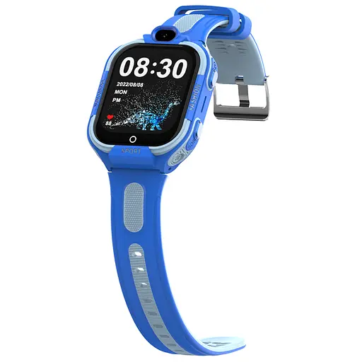 Смарт-часы детские Wonlex KT35 с камерой WI-FI GPS SIM-карта силиконовый ремешок Blue (17977) - фото 4