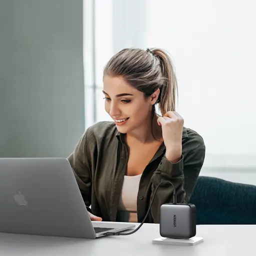 Зарядний пристрій 4xUSB 100W 3xUSB-C+USB-A Gan Tech Fast GAN Charger чорний CD226 Ugreen - фото 5