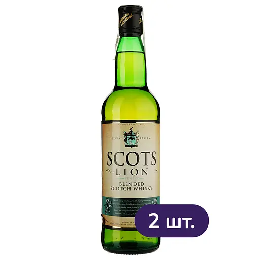 Виски Scots Lion Blended 40% 0.7 л х 2 шт.