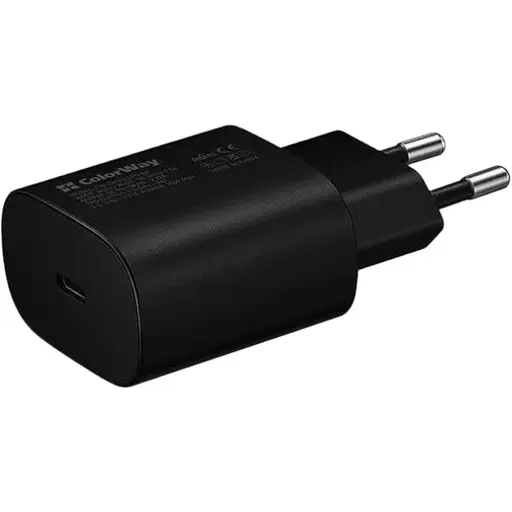 Зарядний пристрій ColorWay Power Delivery Port PPS Black (CW-CHS033PD-BK)