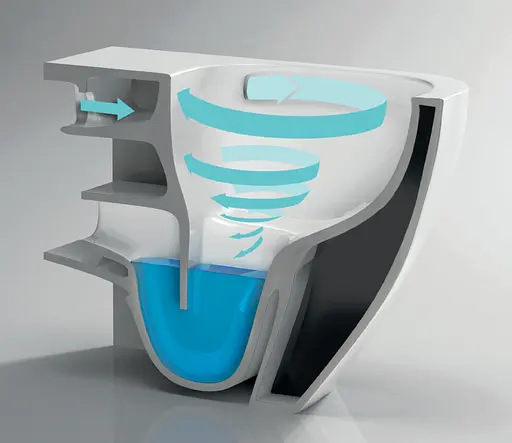 Унитаз подвесной Mixxus Premium Ellipse-0302-T3 495x360x370 мм, система смыва Tornado 3.0 MP6462, Белый - фото 3