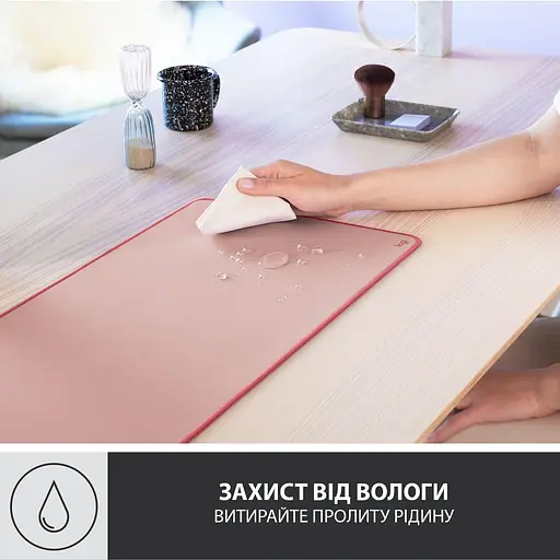 Игровая поверхность Logitech Desk Mat Studio Series Darker Rose (956-000053) - фото 3