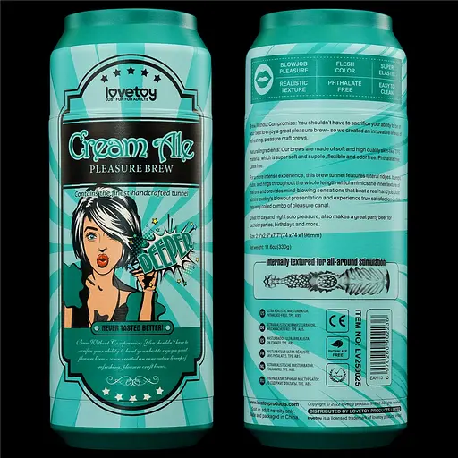 Мастурбатор Lovetoy Pleasure Brew Cream Ale тілесний - фото 6