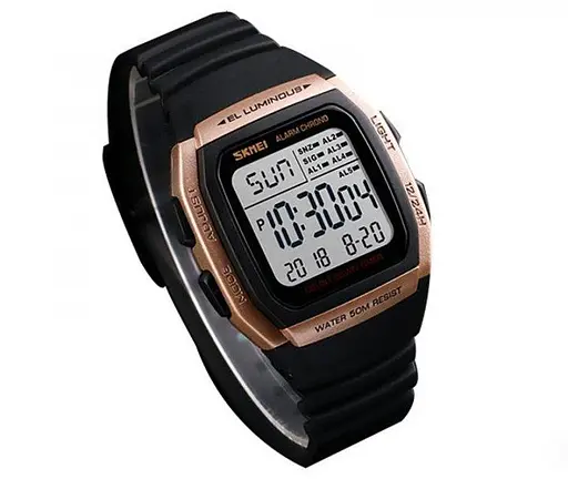 Чоловічий спортивний годинник Skmei 1278 Рожеве золото - фото 2