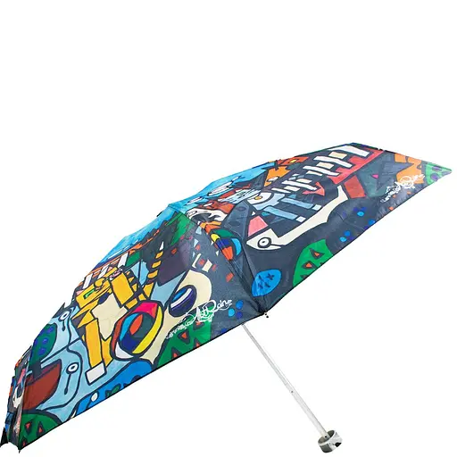 Женский складной зонтик механический Art Rain 93 см разноцветный - фото 2