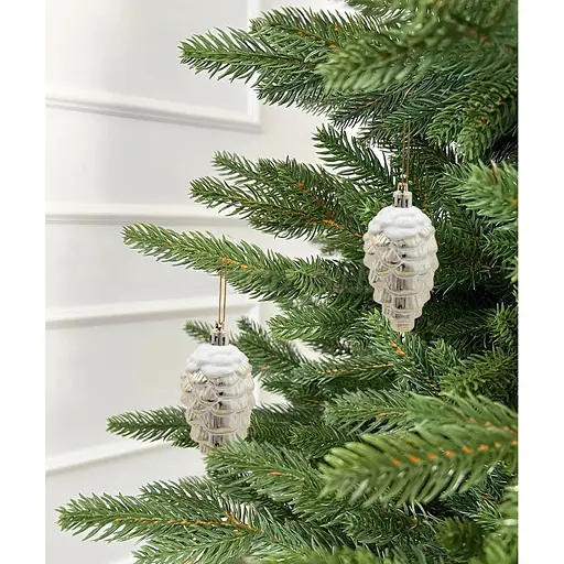 Украшение-подвеска Chomik Шишки пластиковая 9 см золотые 2 шт. (BAI5386) - фото 3