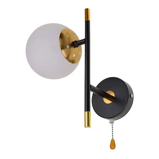 Стильное Бра Brille на 1 лампочку BR-01 474W/1 E27 AB/BK - фото 7