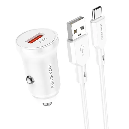 Зарядний пристрій Borofone BZ18 QC3.0 18W - фото 3