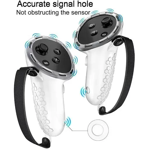 Чехол на контроллеры DK Silicone Controller Protective Case для Meta Quest 3/Quest 3S White [139307] - фото 3