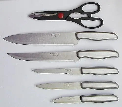 Набор ножей для кухни с подставкой А-Плюс 1006 кухонные ножи и подставки - фото 2