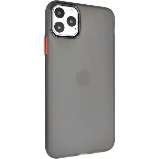Чехол-накладка DK Silicone Matting Silk для Apple iPhone 11 Pro (black / red) - фото 2