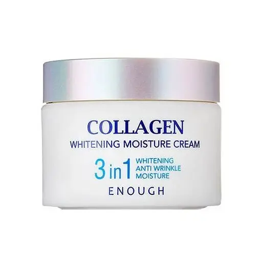 Осветляющий крем для лица с коллагеном Collagen Whitening Moisture 3in1 Cream Enough 50 мл - фото 1