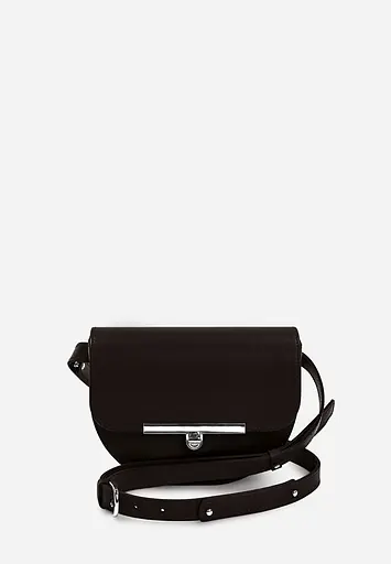 Женская кожаная сумка поясная-кроссбоди Bridget темно-коричневая - фото 2