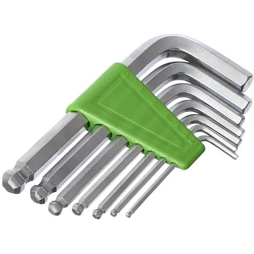 Набір ключів шестигранних Alloid з кулею 2.5-10мм 7 предметів (HS-S0712) - фото 1