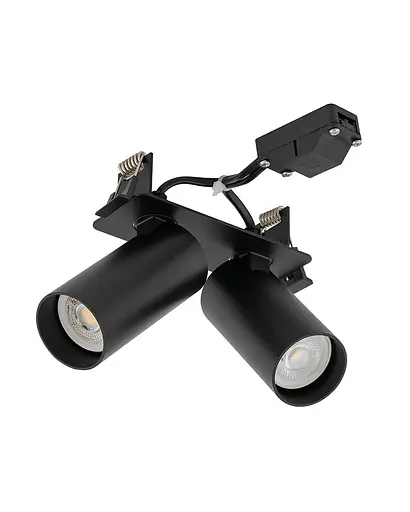 Світильник поворотний, спот Nowodvorski 11442 Fourty Surface II GU10 2x10W IP20 Чорний - фото 1