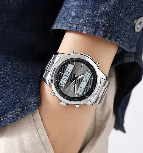 Наручний годинник чоловічий Skmei 2049 Silver White, 2049SIWT (18420) - фото 3