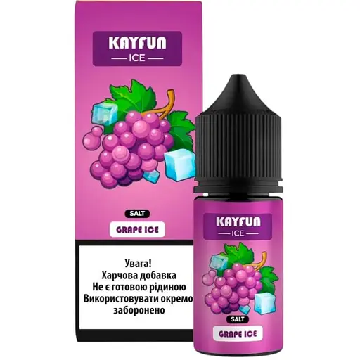 Набір компонентів для самозамісу сольової заправки Flavorlab Kayfun Ice Grape Ice Виноград 30 мл, 0-50 мг (18733) - фото 1