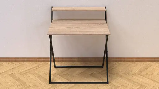 Стол трансформер Компакт 4 750x790x720 Черный металл ДСП Дуб Сонома 16 мм FRD-104693 - фото 6